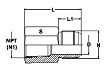 37 Degree Flare Female Connector