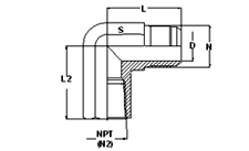 37 Degree Flare Female Elbow