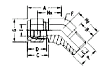 45 Deg Male Elbow (Elbow Fittings)
