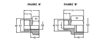 Flareless Tube Male Female Reducing Adapter