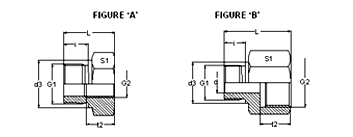 Flareless Tube Male Female Reducing Adapter