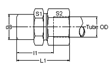 Flareless Tube Weld Connector