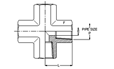 Pipe Fittings Cross Fittings
