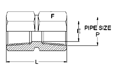 Pipe Fittings Hex Coupling