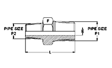 Pipe Fittings Hex Reducing Nipples
