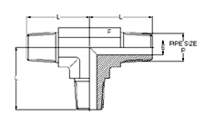 Pipe Fittings Male Tee